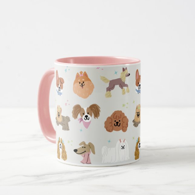 Hunde Haustiere Kinder Tasse (Vorderseite Links)