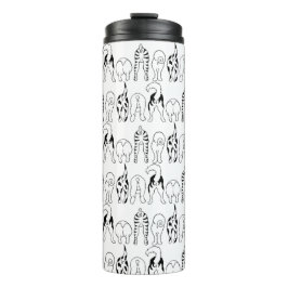 Hunde-Hintern-Muster Thermosbecher