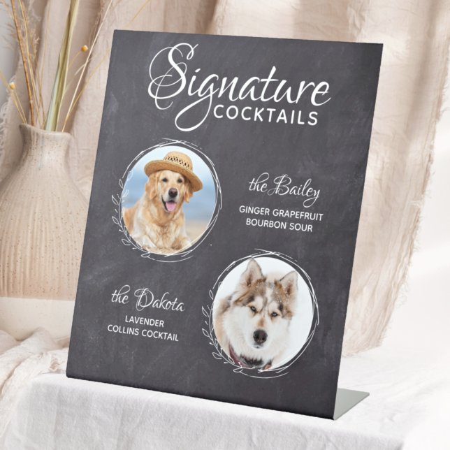 Hunde Hochzeit Bar Begleiter Foto Signature Cockta Sockelschild (Von Creator hochgeladen)