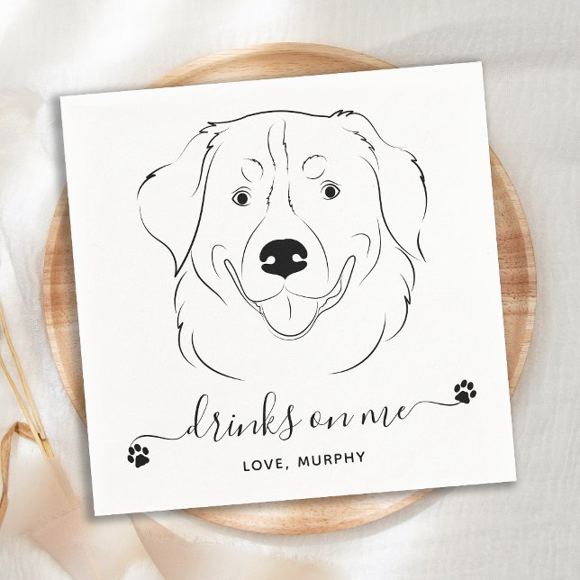 Hunde Hochzeitsgetränke auf meinem individuellen G Serviette (Von Creator hochgeladen)