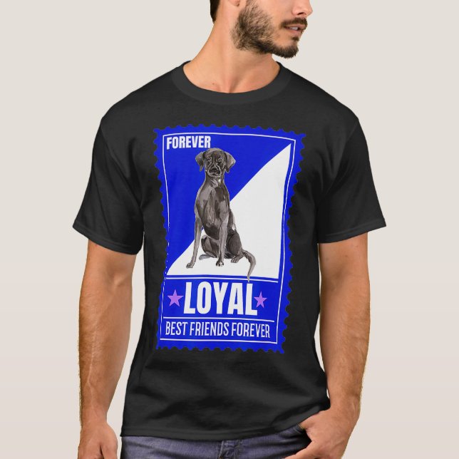 Hunde Humor Labrador Dog Quote Forever Briefmarke  T-Shirt (Vorderseite)