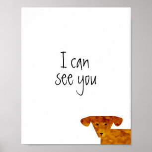 Hunde Humor-Poster mit Text Poster