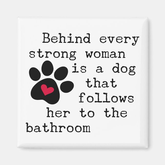 Hunde Humor-Zitat - Dog Paw Magnet (Vorne)