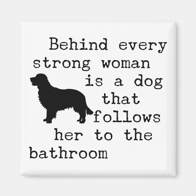 Hunde Humor Zitat - Goldener Retriever Magnet (Vorne)