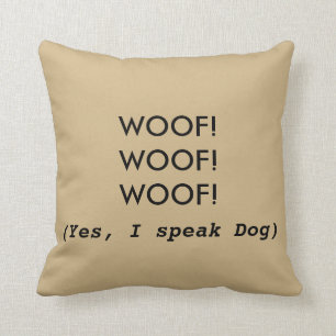 Hunde Humorthrow-Kissen Kissen