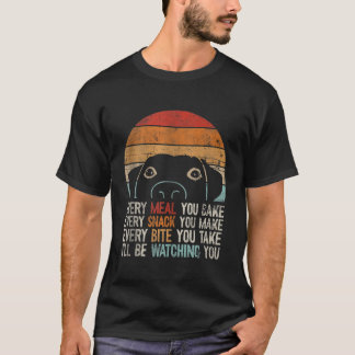 Hunde Hunde Retro Hund wird euch Hund beobachten T-Shirt