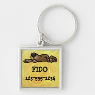 Hunde-ID-Tag-Schlüsselanhänger Schlüsselanhänger