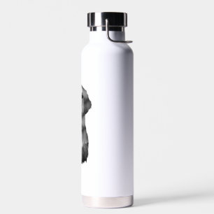 Hunde-Illustration Golden Retriever Hundebesitzer  Trinkflasche