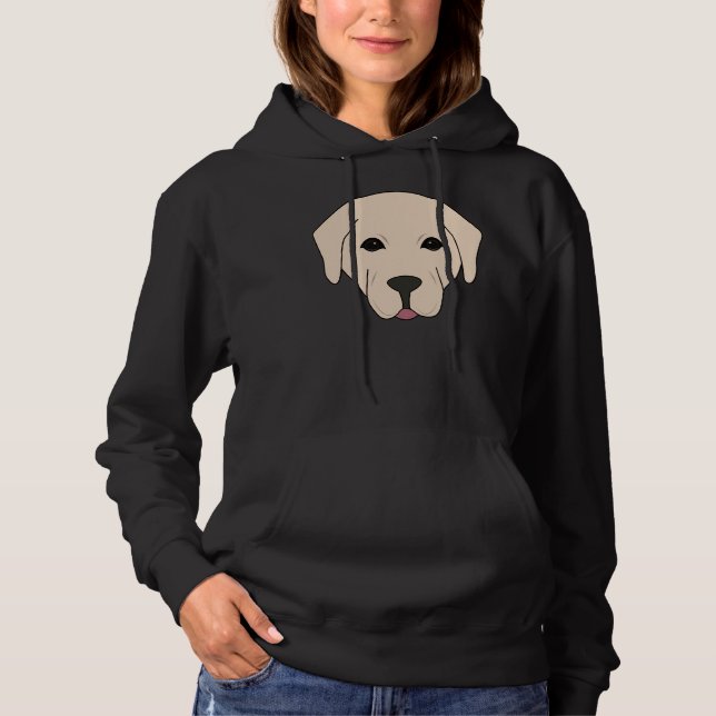 Hunde-Illustration Labrador Retriever Hoodie (Vorderseite)