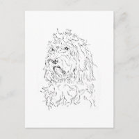 Hunde-Illustration, süße Kunst Cockapoo