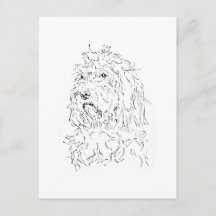 Hunde-Illustration, süße Kunst Cockapoo