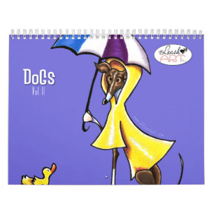 Hunde Illustrationen außerhalb des Leasingverhältn Kalender