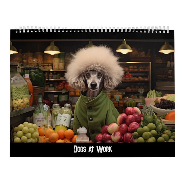 Hunde im Arbeitskalender Kalender (Titelbild)
