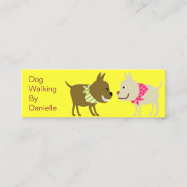 Hunde im Bandana-Haustierpflege-Geschäft Mini Visitenkarte
