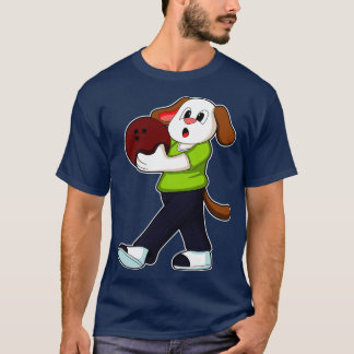 Hunde im Bowling mit Bowlingball 1 T-Shirt