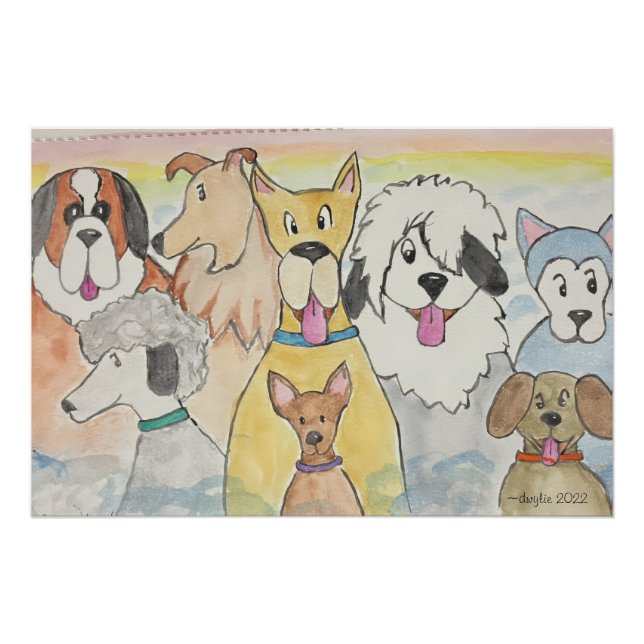 Hunde im Himmel Poster (Vorderseite)