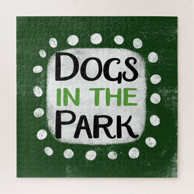Hunde im Jigsaw-Puzzle-Park (Vertikal)