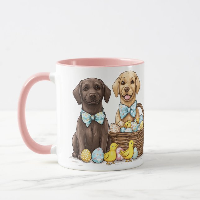 Hunde im Labrador Retriever Tasse (Links)