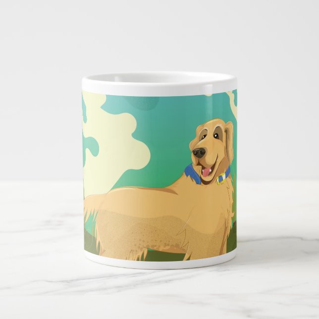 Hunde im Park Jumbo-Tasse (Vorderseite)