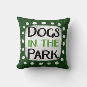 Hunde im Park Throw Kissen