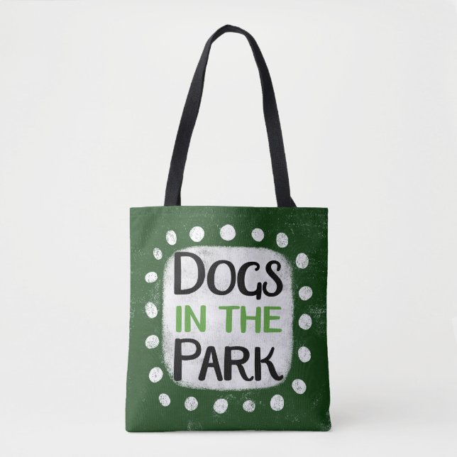 Hunde im Park Tote Bag Tasche (Vorderseite)