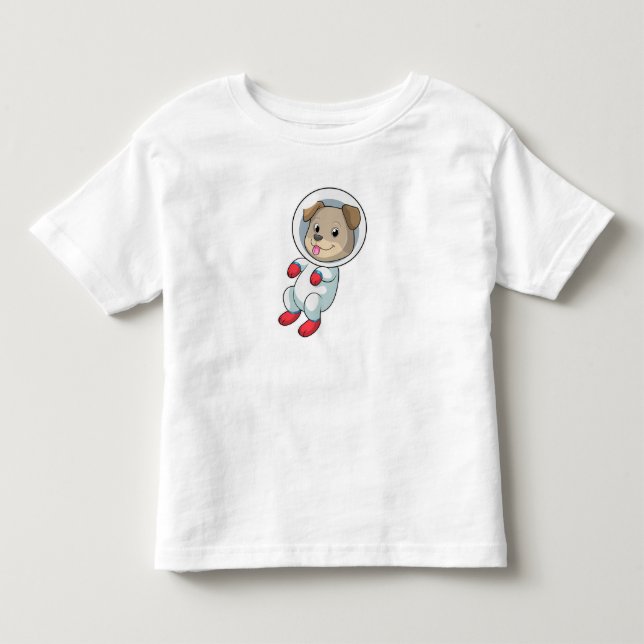 Hunde im Weltraum im Anzug Kleinkind T-shirt (Vorderseite)