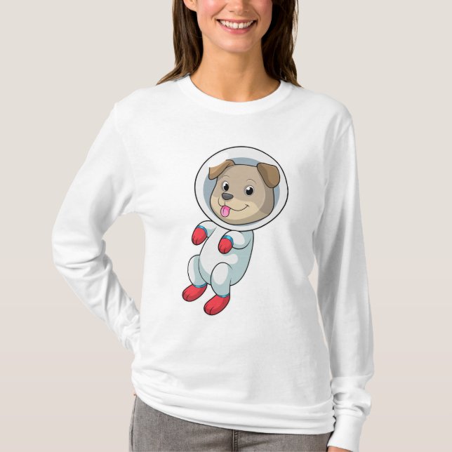 Hunde im Weltraum im Anzug T-Shirt (Vorderseite)