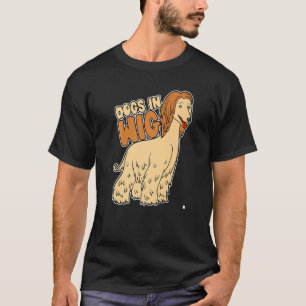 Hunde im Wig Wig Fake Hair T-Shirt