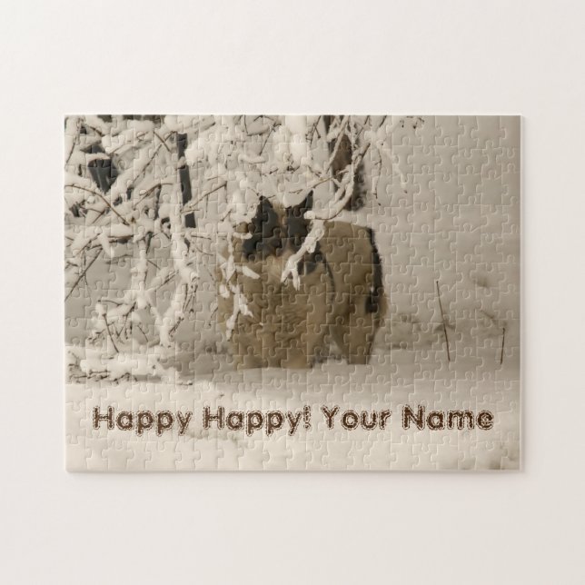 Hunde im Winter (Horizontal)