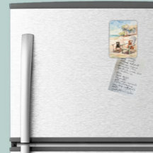 Hunde in Adirondack Stühle Pastel Beach Szene