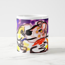 Hunde in der Nacht Jumbo-Tasse