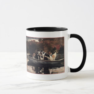 Hunde in einem Boot durch Winslow Homer Tasse