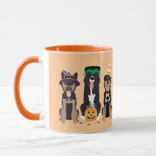 Hunde in Halloween-Kostümen Tasse