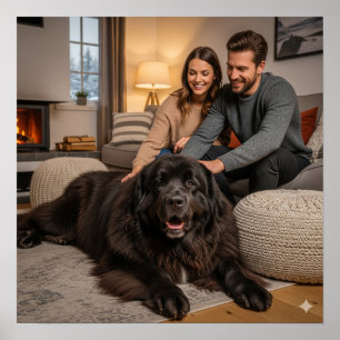Hunde in Neufundland entspannen Poster