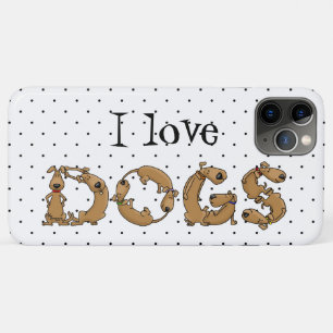 Hunde in Niedlichen Funny Dog Letters geschrieben Case-Mate iPhone Hülle