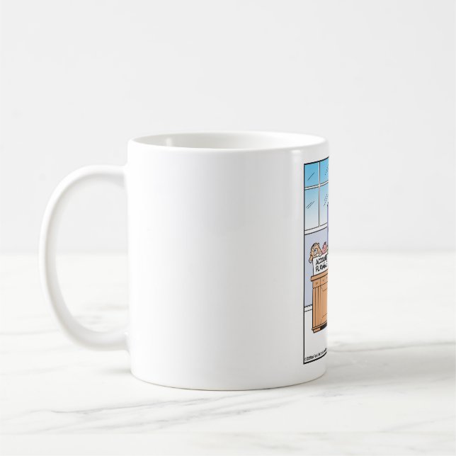 Hunde-Inbox- und Postausgangsbuchhaltung Kaffeetasse (Links)