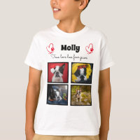 Hunde individuelle Collage 4 Foto T - Shirt für Ju