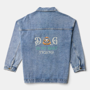 HUNDE IST MEIN BESTER FREUNDHUNDE-LIEBER HUNDE PET JEANSJACKE