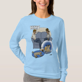 Hunde jagen Traum Frauen hellblau T-Shirt