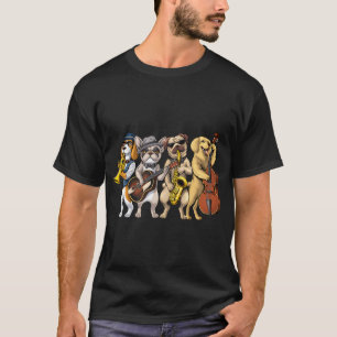 Hunde Jazzmusiker T-Shirt