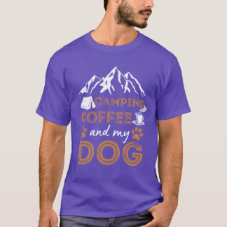 Hunde Kaffee Camping Hunde Café Mädchen T-Shirt
