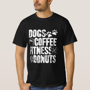 Hunde Kaffee Ness Donuts Gym Feinschmecker Workout T-Shirt
