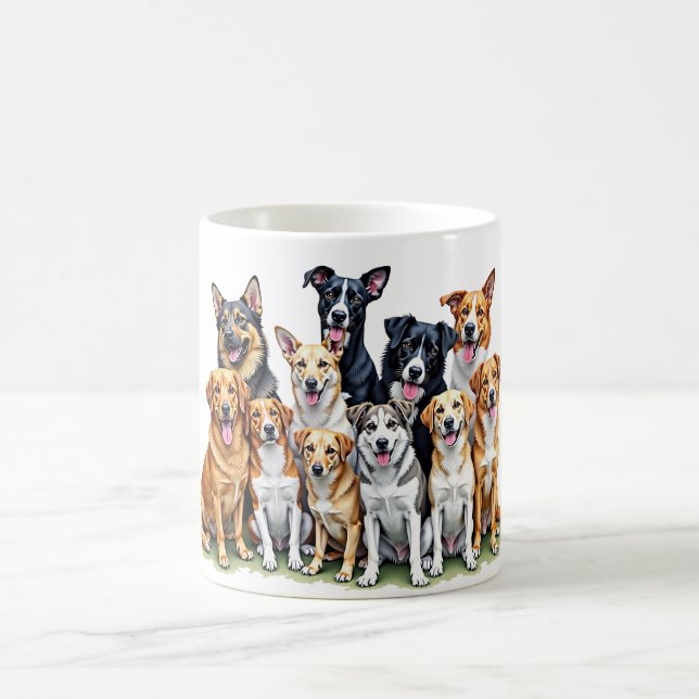 Hunde Kaffeetasse (Mittel)