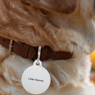 Hunde Katze Beiße Karens Lustiger Halsband Anhänge Haustiermarke