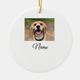 Hunde Katze Foto hinzufügen Haustiername cu benutz Keramik Ornament