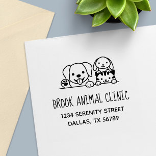 Hunde Katze Kaninchen Tierklinik Permastempel