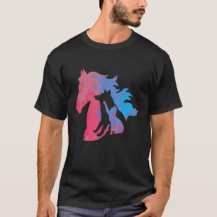Hunde Katzen Und Pferde Haustiere Für Tierschutz T-Shirt