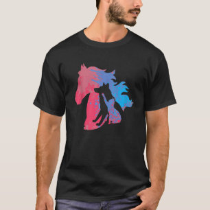 Hunde, Katzen und Pferde, Heimtiere für Tierschutz T-Shirt