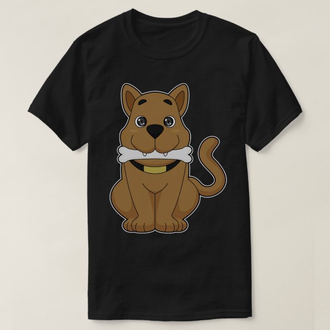 Hunde Knochen 6 T-Shirt (Design vorne)