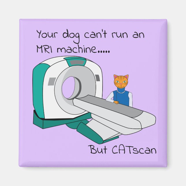 Hunde können kein MRT laufen, aber CATscan Magnet (Vorne)